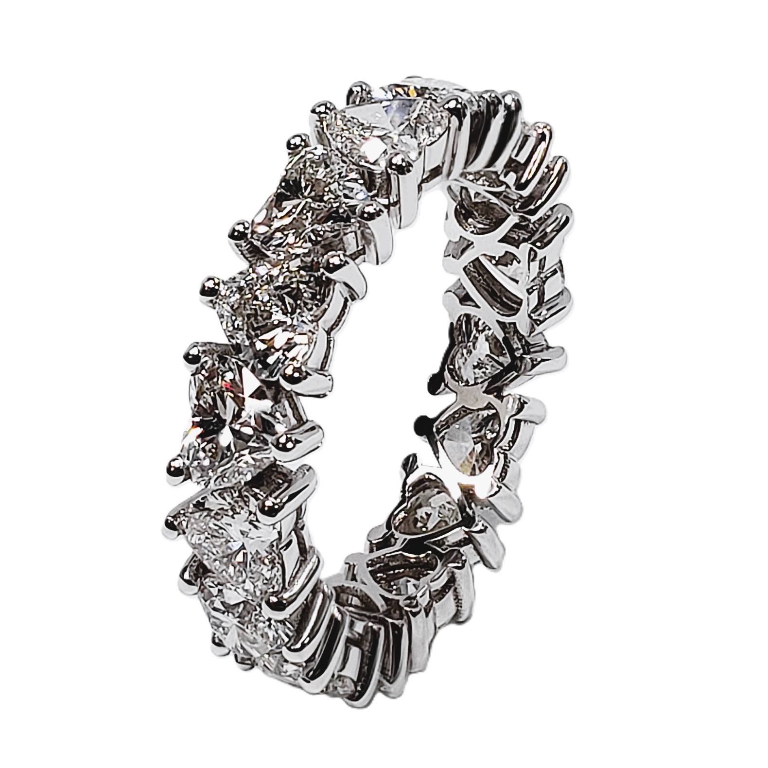 Heart Shape Eternity Band